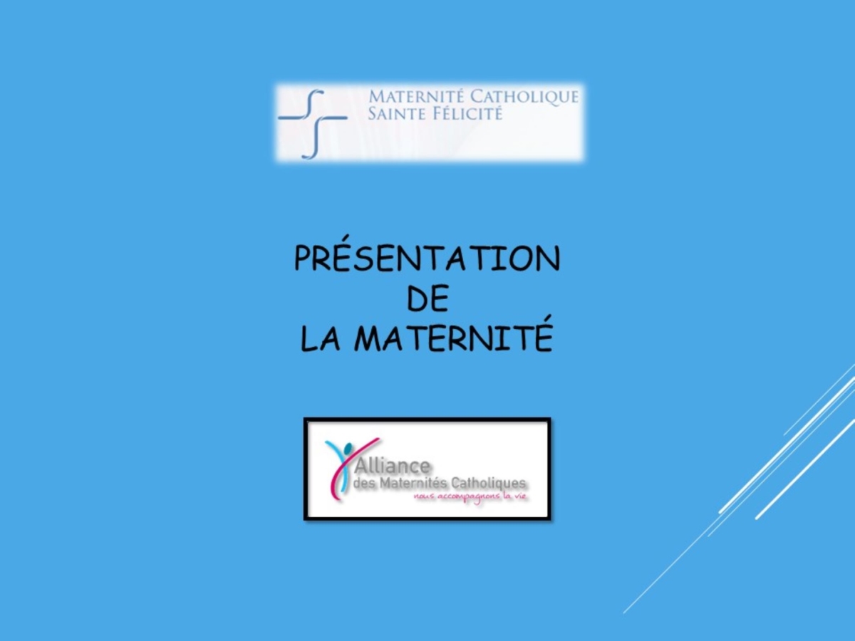 Présentation de la maternité